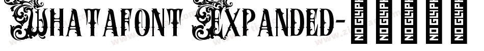 Whatafont Expanded字体转换